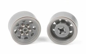 OEM Plastic 0.7" Beadlock Wheels GREY Z-W0329 RC4WD Micro TF2 1/24 Pin Mount - Picture 1 of 7
