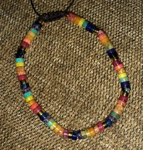 Natural Jasper Stone Multicolor Bracelet Gemstone Minimalist Bracelet USA NWOT - Picture 1 of 5