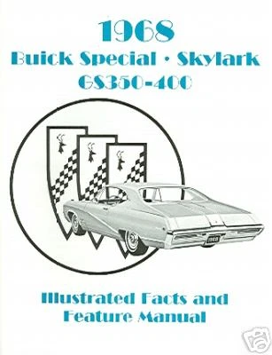 1968 BUICK GS350-400/SKYLARK FATOS E RECURSOS MANUAL - Imagem 1 de 1