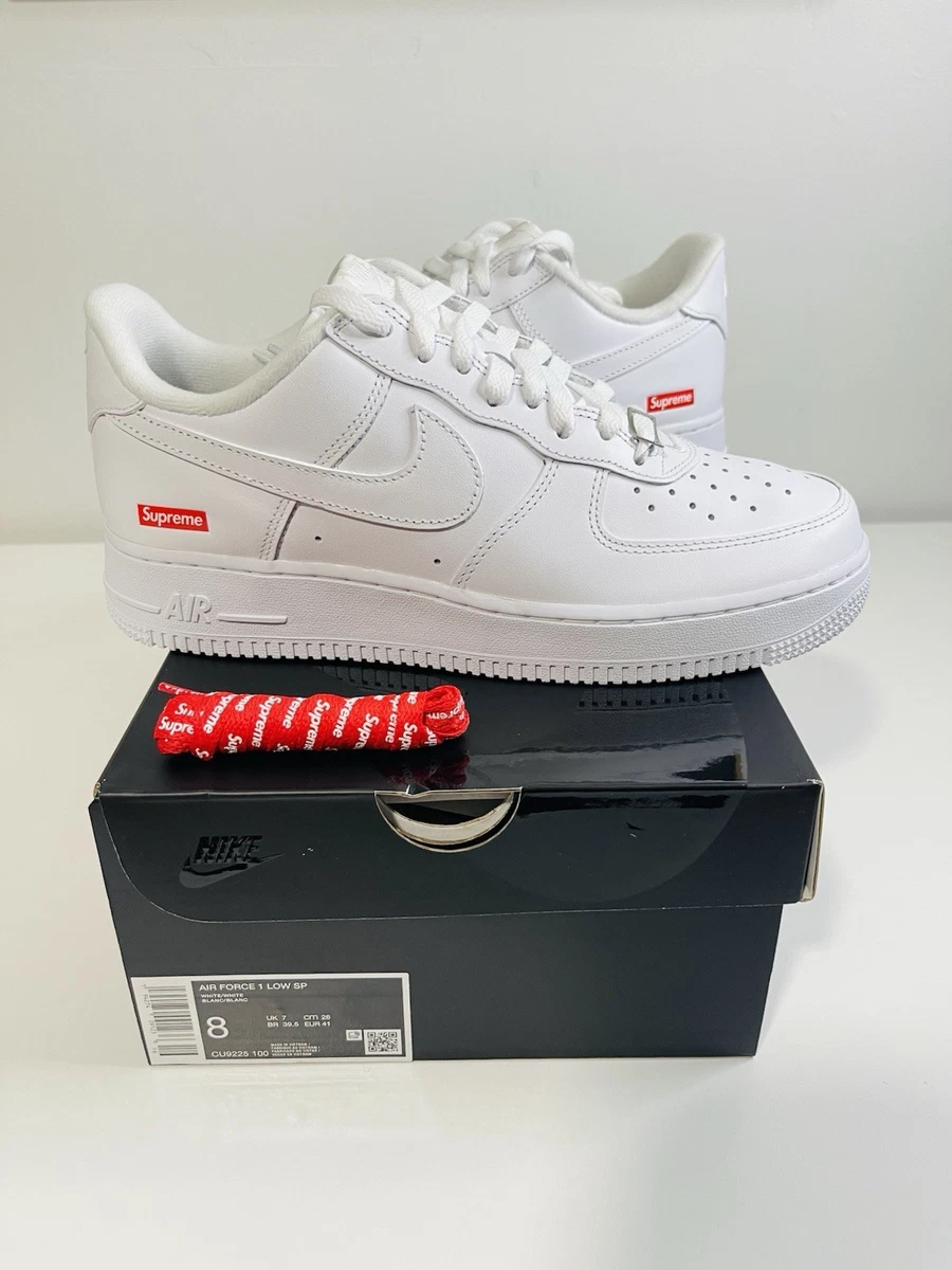 Nike Air Force 1 x Supreme Low Box Logo - White for Sale