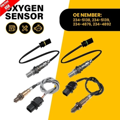 Juego de 4 sensores de oxígeno O2 para BMW 2008 2009 2010 135I 335I 3,0 L L L6 turboalimentado Foto 1 de 4