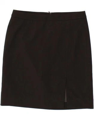 BENETTON Womens Straight Skirt UK 12 Medium W30  Black Polyester CK09 - Image 1 of 3
