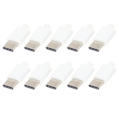 10Pcs Type C Usb3.1 3A Fast Charging USB Connectors Male Jack Tail Plug2911 - Image 1 of 4