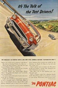 General Motors Corporation Print Ad 1956 ‘56 Pontiac Motor Division Vintage - Picture 1 of 1