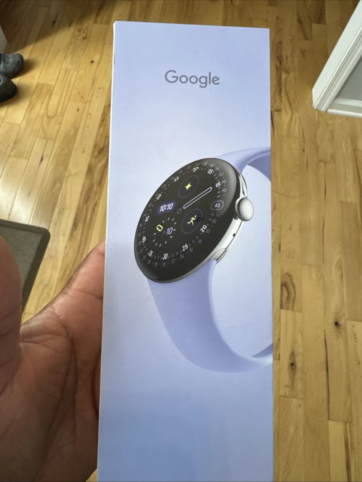 Google Pixel Watch 4 41mm Polished Silver Aluminum Case Iris GA10840-US