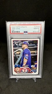 2023 Topps Update Series Josh Jung SSP Golden Mirror Image Variation PSA 10 - Picture 1 of 2