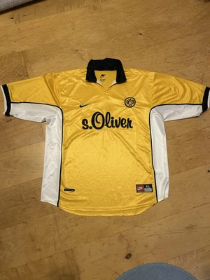 Nike Borussia Dortmund BVB 09 Nerlinger 1998/00 Vintage 90er Fußball Trikot - Bild 1 von 4