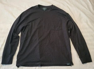 Woolrich Herren Langarmshirt mit Tasche - Large - grau - Bild 1 von 10