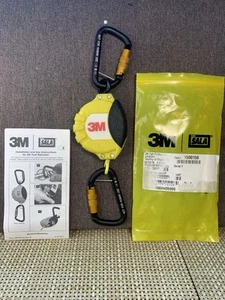 NEW 3M DBI-SALA 5 lb. Tool Retractor Item # 1500156, Yellow, Two Carabiners - Picture 1 of 10