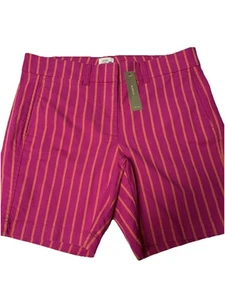 J.Crew NWT Women’s Shorts Size 6 Vibrant Pink Orange NEW Flattering - Picture 1 of 8