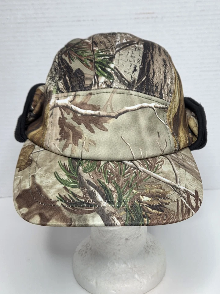 UNTWORTH Insulated Realtree Camo Hunting Hat Cap With Ear Flaps Size Medium - Image 1 of 4