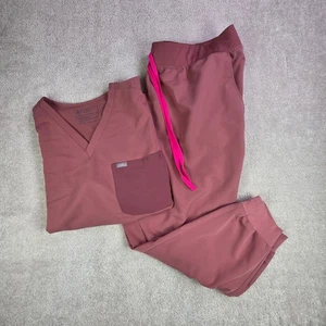 Figs Damen Scrub Set 4X/5X Catarina Top Zamora Jogginghose Mauve Pink - Bild 1 von 13