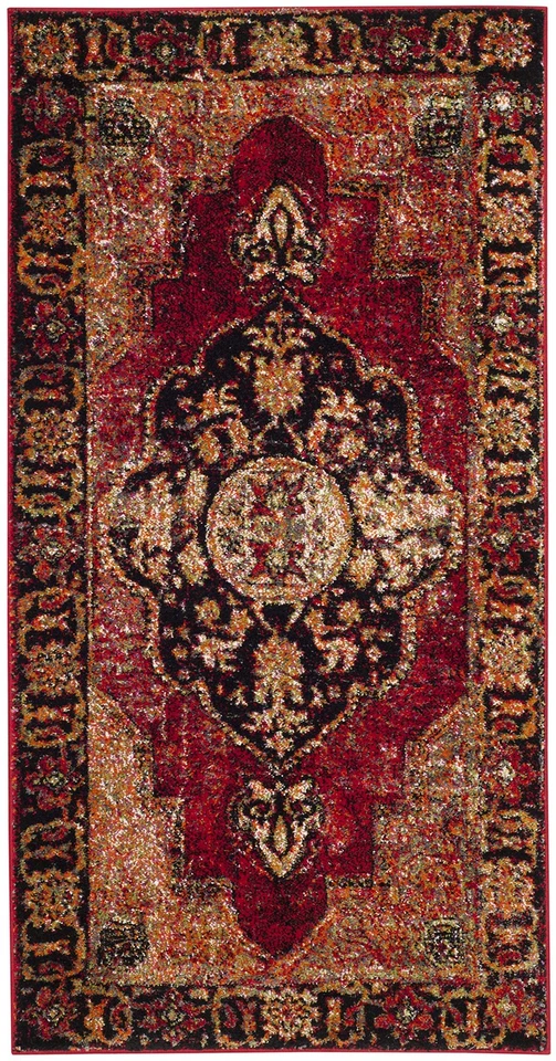 Vintage Hamadan Collection Accent Rug - 2'3" x 4', Red & Multi, Oriental Pers... - Image 1 of 3