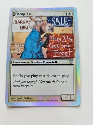 Magic the Gathering (MTG) Cheap Ass Foil Unhinged LP - Image 1 of 2