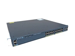 Conmutador de red Gigabit PoE de 24 puertos Cisco WS-C2960XR-24PS-I PWR-C2-640WAC 4x SFP - Imagen 1 de 7