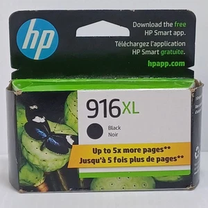 Original HP 916XL SCHWARZ Tintenpatrone hohe Reichweite OEM 3YL66AN 140 neu versiegelt - Bild 1 von 6