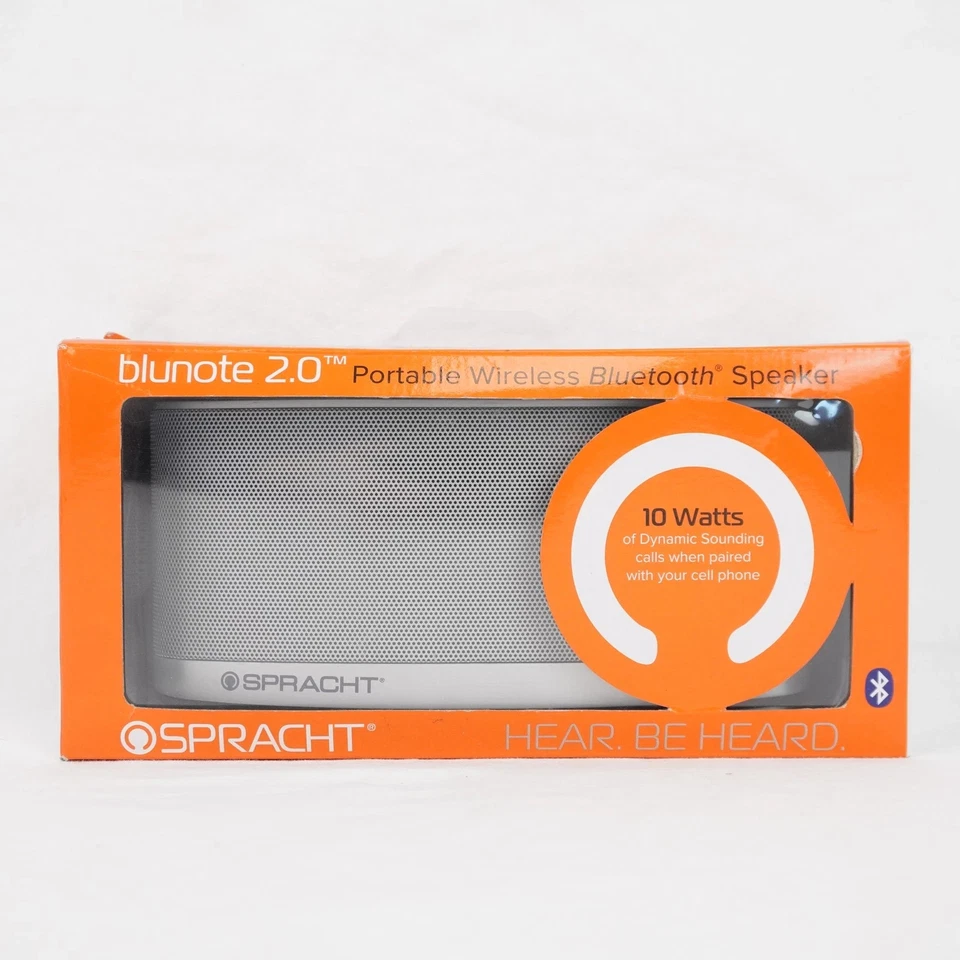 SPRACHT Blunote 2.0 Portable Wireless Bluetooth Speaker in Silver - Image 1 of 1