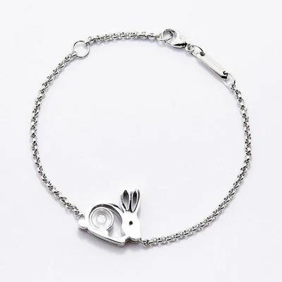 Chopard Happy Diamond Rabbit Bracelet K18 White Gold Size 17cm 4.6'' - Image 1 of 4