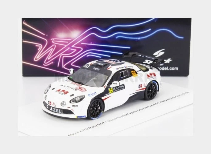ALPINE A110 N.58 RALLY MONTE CARLO 2024 ASTIER-GIRAUDET 1 43 Spark Model Auto Ra