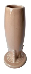 Jarrón Fiesta Bud vintage rosa albaricoque Homer Laughlin Fiestaware Art Deco años 80 - Imagen 1 de 14