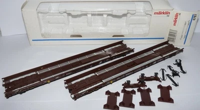 Märklin H0 4797 ++ Set 2 x Low-Ground Cars RoLa of ÖBB in Original Packaging ++ #C3_161 - Image 1 of 4