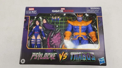 Boneco Hasbro Marvel Legends pacote com 2 novo na caixa - Gamerverse Psylocke vs Thanos - Imagem 1 de 2