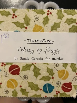 Merry And Bright By Sandy Gervais For Moda OOP Charm Pack - Image 1 of 2