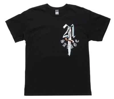 Camiseta negra para hombre 21 Savage Rap, artista hip hop gira "Dagger" Foto 1 de 2