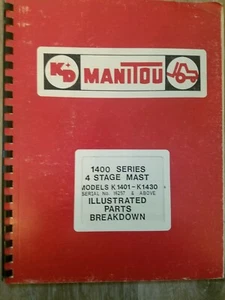 Manitou serie 1400 modelos K1401 - K1430 piezas catálogo manual (INGLÉS) - Imagen 1 de 4
