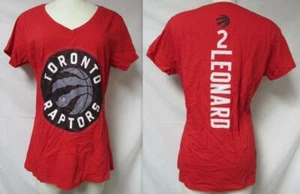 Toronto Raptors Kawhi Leonard #2 Women's Size Medium V-Neck T-Shirt A1 3646 - Picture 1 of 4
