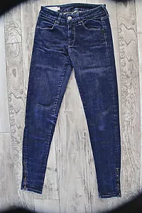 Jeans 7/8 Slim Denim Zip Ankle Marlboro classics Size W25 Mint - Picture 1 of 5