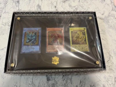 YuGiOh TCG 25th Anniversary Stainless Steel Egyptian God Cards Commemorative New - Image 1 of 4