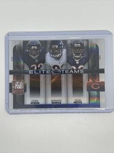 2008 Donruss Elite Teams Black /800 Bernard Berrian Cedric Benson Devin Hester