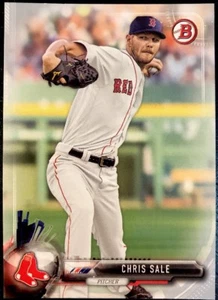 CHRIS SALE - 2017 Bowman SILVER Parallel [108/499] #91 - BOSTON RED SOX - Picture 1 of 2