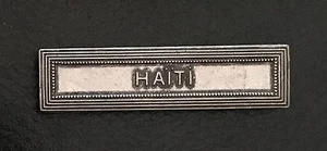 AGRAFE, BARRETTE ARGENTEE HAÏTI (L1) - Picture 1 of 2