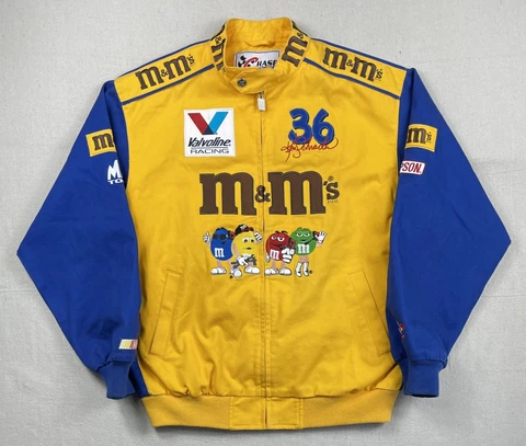 Vintage M&M Racing Jacket Nascar Team #36 JH Design Chase Authentic’s Sz M Rare Cover