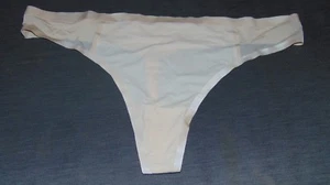 M&S Briefs Thong Style 1 Pr No VPL Plain 20 Natural BNWoT - Picture 1 of 1