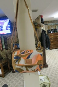 Fossil Fabric Flap Light Floral Crossbody Bag Multi color  Shoulder Bag New - Picture 1 of 8