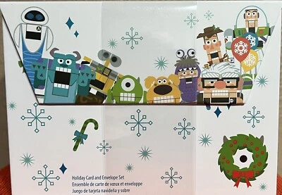 Disney Parks Pixar Holiday Cards & Envelope Set 20 Blank Cards Christmas - Image 1 of 2