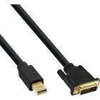 InLine Mini DisplayPort Stecker auf DVI-D 24+1 Stecker, schwarz/gold, 1m