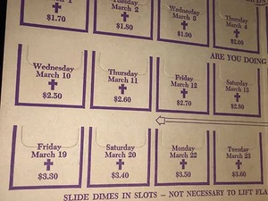 VINTAGE 1948 LENTEN SELF-DENIAL FOLDER DREXEL PARK PRESBYTERIAN CHURCH - Picture 1 of 9