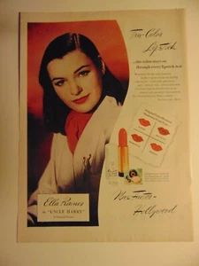1945 Max Factor Tru-Color Lipstick vintage print ad - Picture 1 of 1