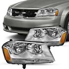 Halogen Headlight Assembly For 2008-2014 Dodge Avenger SXT SE Chrome Housing Dodge Avenger