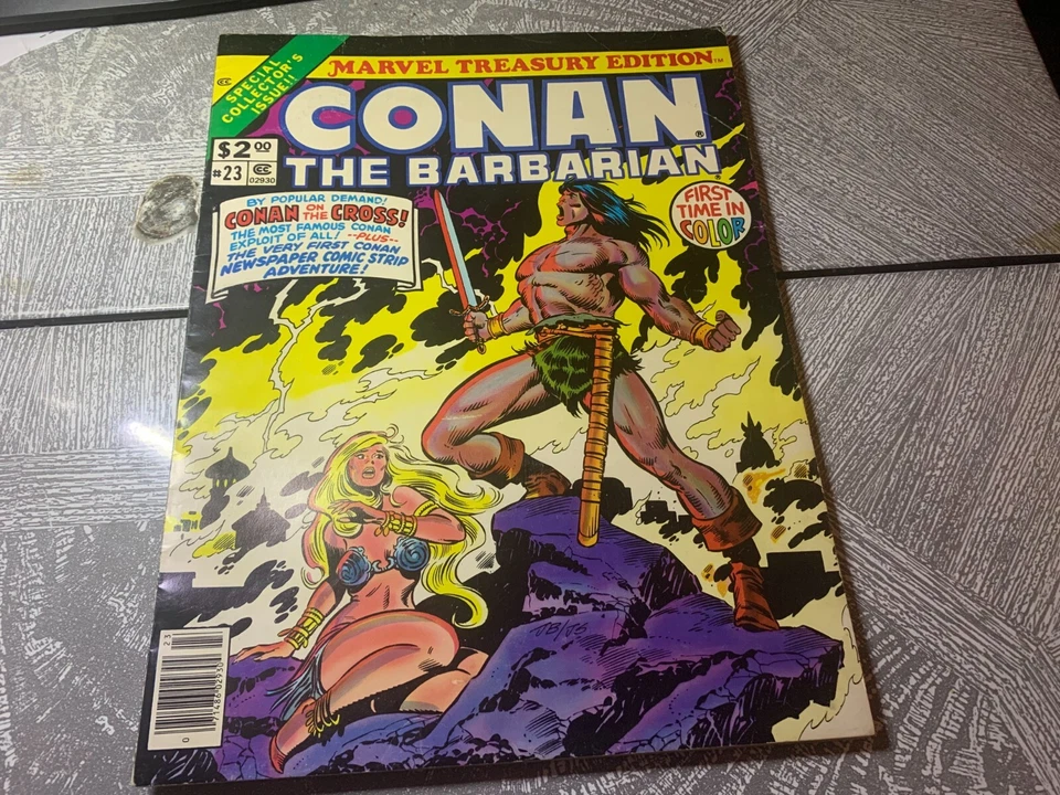 Conan el Bárbaro 1979 edición Marvel Treasury arte Buscema Foto 1 de 4