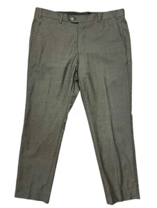 Emporio Armani Men's Gray Solid Virgin Wool Dress Pants Size 52 37 Designer NWOT - Picture 1 of 18