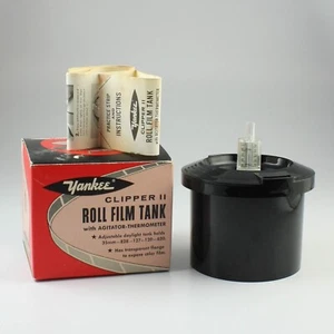 Yankee Clipper II Roll Film Tank - With Agitator Thermometer - In Box - Parts - Picture 1 of 5
