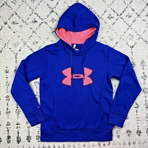 Under Armour Storm Hoodie Size SM/P Womens Blue Cold Gear Pullover Sweatshirt - Picture 1 of 7