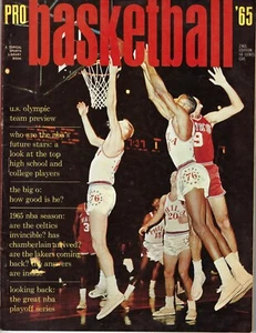 1965 Pro Basketball '65 magazine St. Louis Hawks v Philadelphia 76ers GOOD - Picture 1 of 1