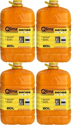 Combustibile liquido stufe, 4 taniche Qlima Sense da 20 lt, qualità e risparmio