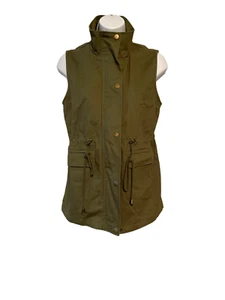 Zeagoo Women's Classic Twill Chino Utility Vest Olive Green - Free Shipping - Picture 1 of 10